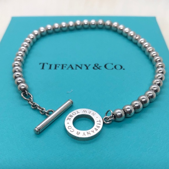 Tiffany & Co. Jewelry - Tiffany & Co. 7.25” Mini Bead Toggle Bracelet
